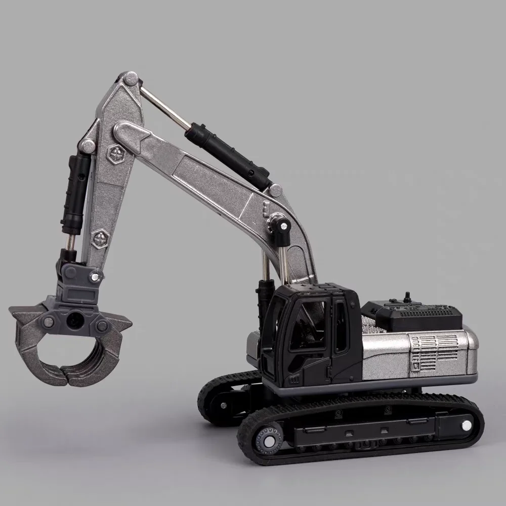 Timber Grab Diecast Modell Engineering Legierung + Kunststoff Zurückziehen Holz grabber Bau Spielen Sammlung Spielzeug Für Kinder Geschenk – Detail 10