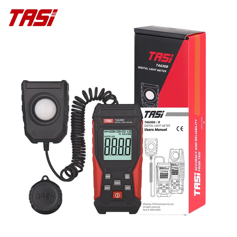 TASI TA630 Luxometer Professional Lux Meter Handheld Light Meter High Accuracy Luxmeter Illuminometer Photometer