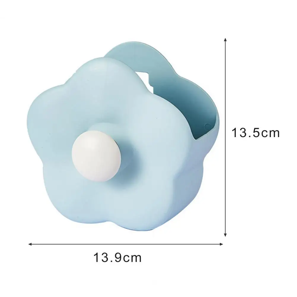 Stationery Pencil Case Desk Organizer Flower-Shaped Makeup Brush Container Vibrant Color Capacity Pen Holder For Stationery