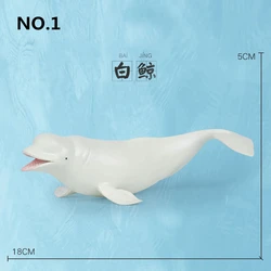Creative Sea Life Ocean Animal Decor Toys for Children - Christmas Gift (Beluga)