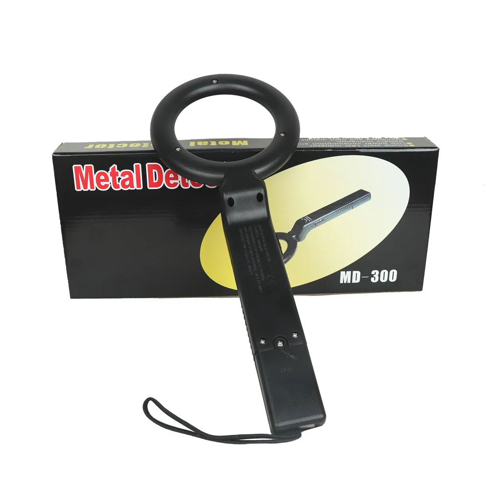 Metal Detector Electronic Metal Detecting Device Airport Security Detector 180&deg;Foldable Head with Light and Sound Alerts