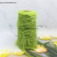 250g Soft Long Hair Imitation Mink Velvet Double-sided Mink Velvet Yarn 8cm Imitation Mink Fur Sweater Doll Crochet Knitted Yarn 2