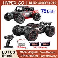 MJX 14209 14210 V3.0 1/14 RC Car 75km/h Brushless Hyper Go 2.4G Remote Control 4WD Off-road Racing RC Truck Electric Hobby Toy