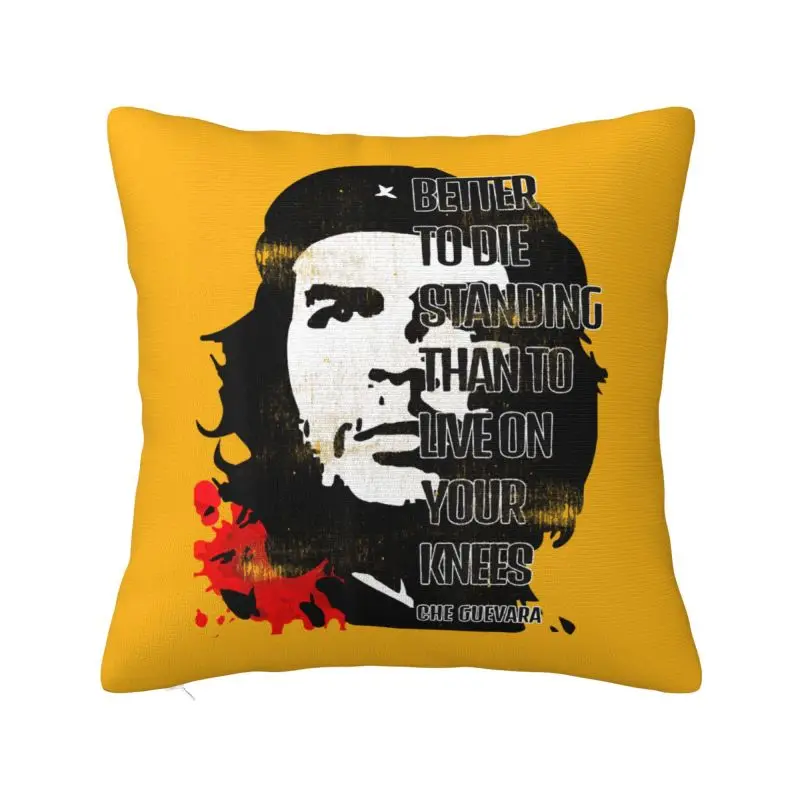 

Retro Che Guevara Throw Pillow Case for Sofa Cuba Cuban Revolution Nordic Cushion Cover Soft Pillowcase