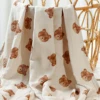 Kangobaby #My Soft Life# Premier Bamboo Cotton Baby Muslin Swaddle Blanket Breathable Newborn Wrap Infant Bath Towel 120x110cm 5