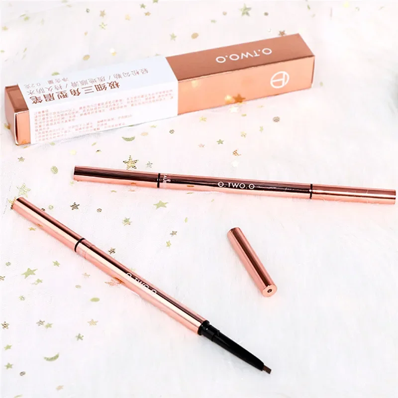 O.TWO.O 6 Colors Ultra Fine Triangle Eyebrow Pencil Precise Brow Definer Long Lasting Waterproof Blonde Brown Eye Brow Makeup 3