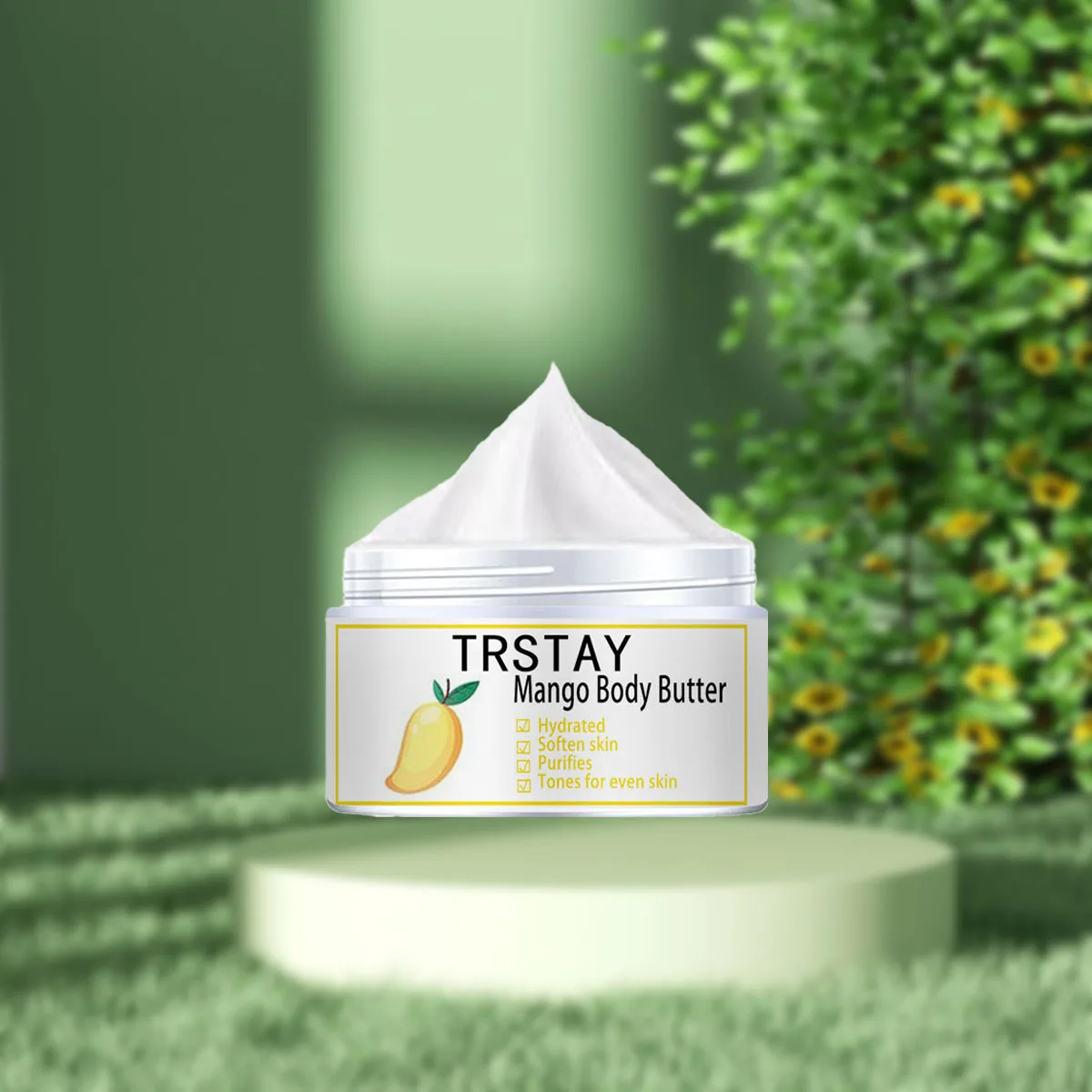 Mango Body Butter Cream Removes Dullness, Brightens Skin Tone, Soothes Dryness, and Makes Skin Delicate and Smooth 2