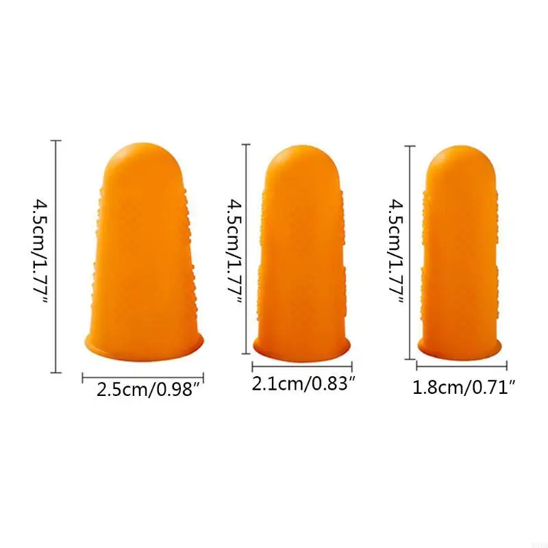 85DB Silicone Finger Protectors Covers Caps 3 Sizes for Hot Sewing Craft 5
