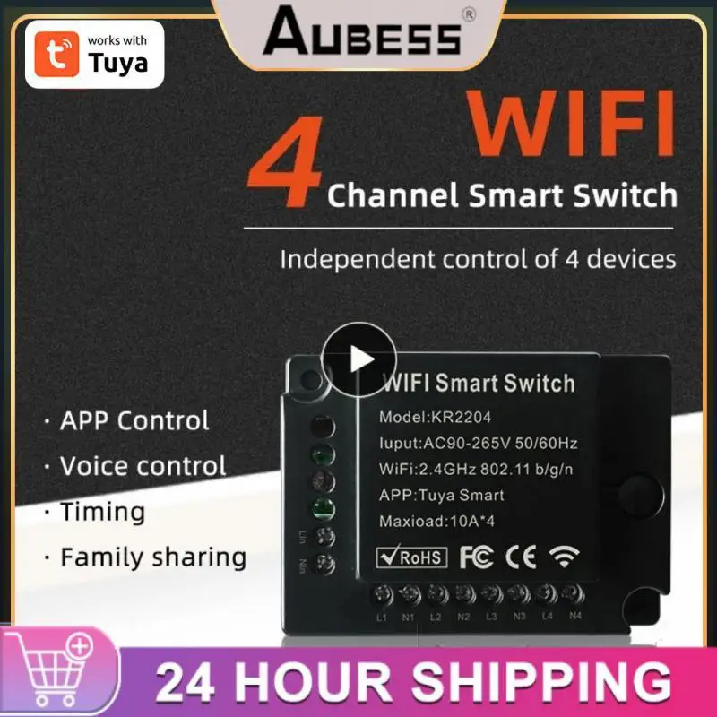 

Умный выключатель Tuya Smart Life с поддержкой Wi-Fi и голосовым управлением