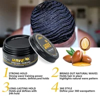 Wave Pomade for Boyfriend Husband Gift Set Butter for Layered Waves 360 Style Wave Training Hair Cream Daily Styling Tools 14pcs 2