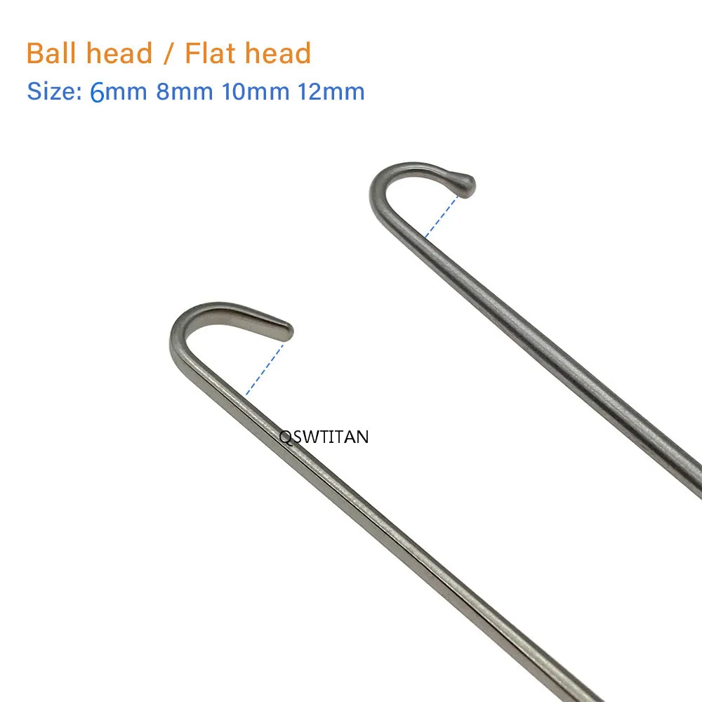 Veterinary surgical instruments animal ovaries removal hook vet snook ovariectomy hook pet uterine small animal surgery tools 180mm long