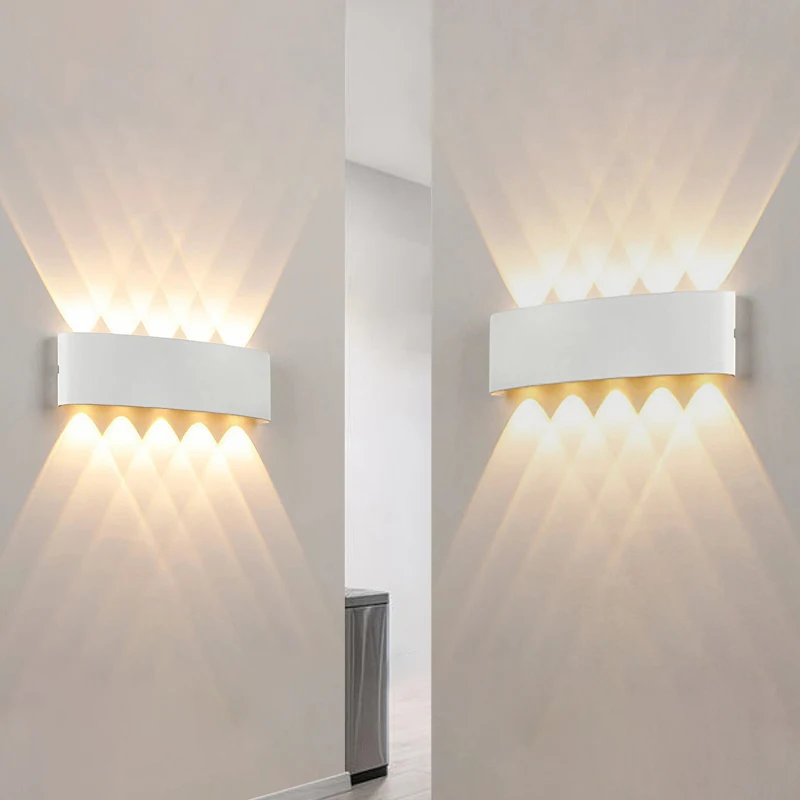 LED Wall Lamp Indoor Wall Light Up And Down Light Bedroom Living Room Stairs Lighting Garden Lights AC85-265 3