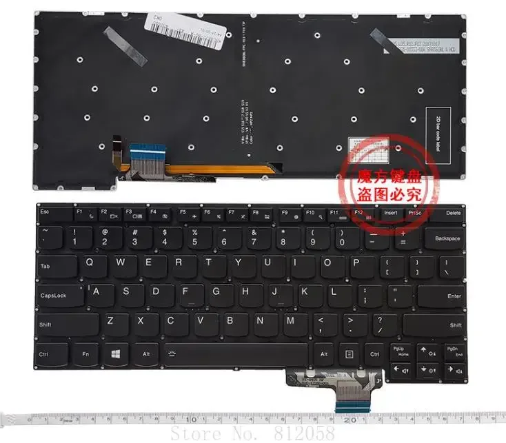 

Новая английская клавиатура с подсветкой для Lenovo K32-80 V730-13 K22