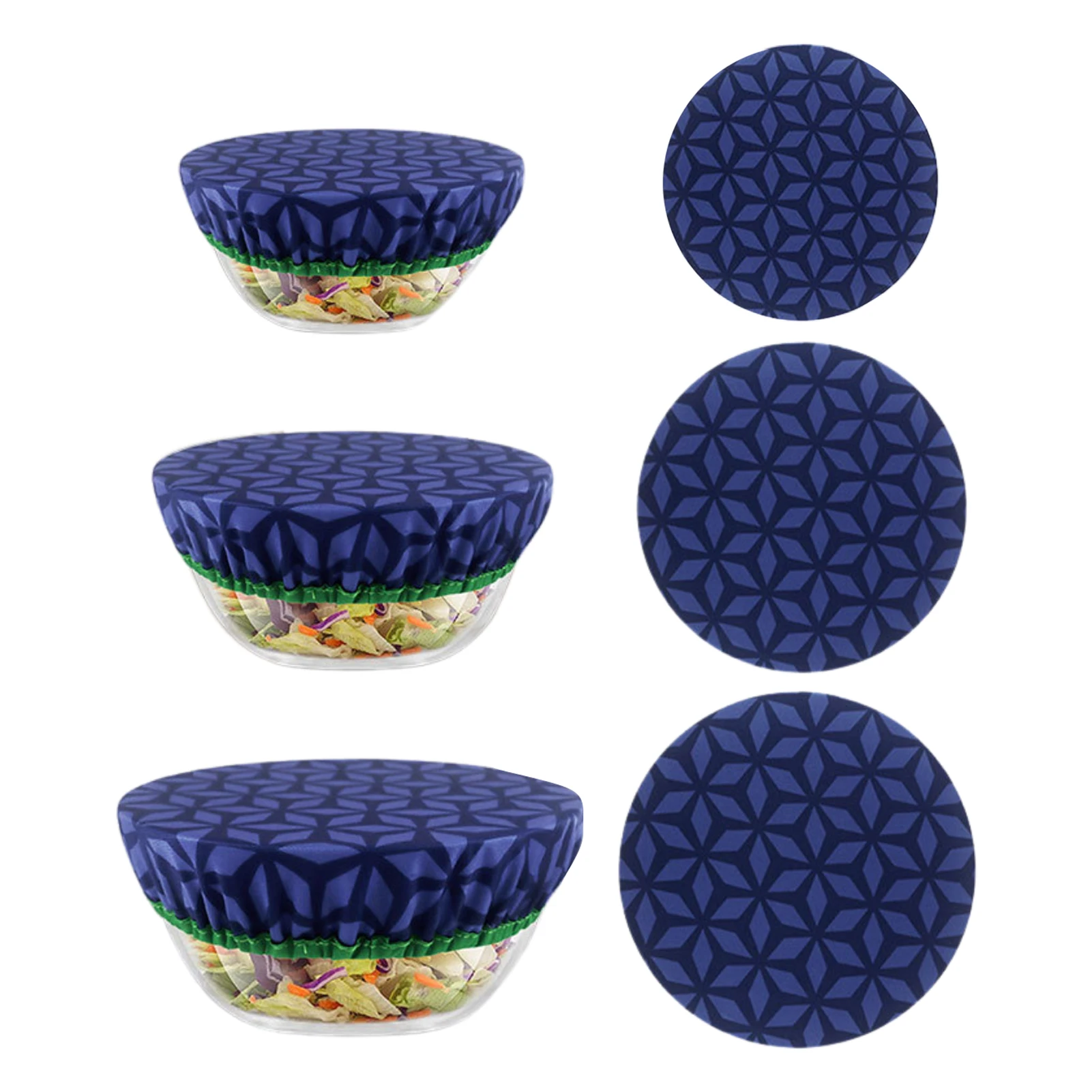 

3PCS/set Bowl Covers Set Reusable Food Storage Covers Covering Leftover Bowls Proofing Dough Kitchen Food Fresh Seal Bowl Cover