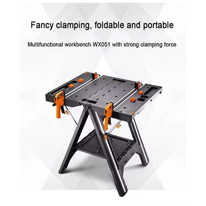 

Multifunctional Work Tool Table WX051 Mobile Portable Woodworking Wable Saw Table Folding Tool