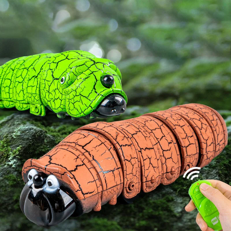 Remote Control Insect Toy Remote Control Pet Toy Caterpillar Worm Mock Fake Insect Animal Toy RC Bug Prank Toy Novelty Electronic Pets Kids Adults Party Gift