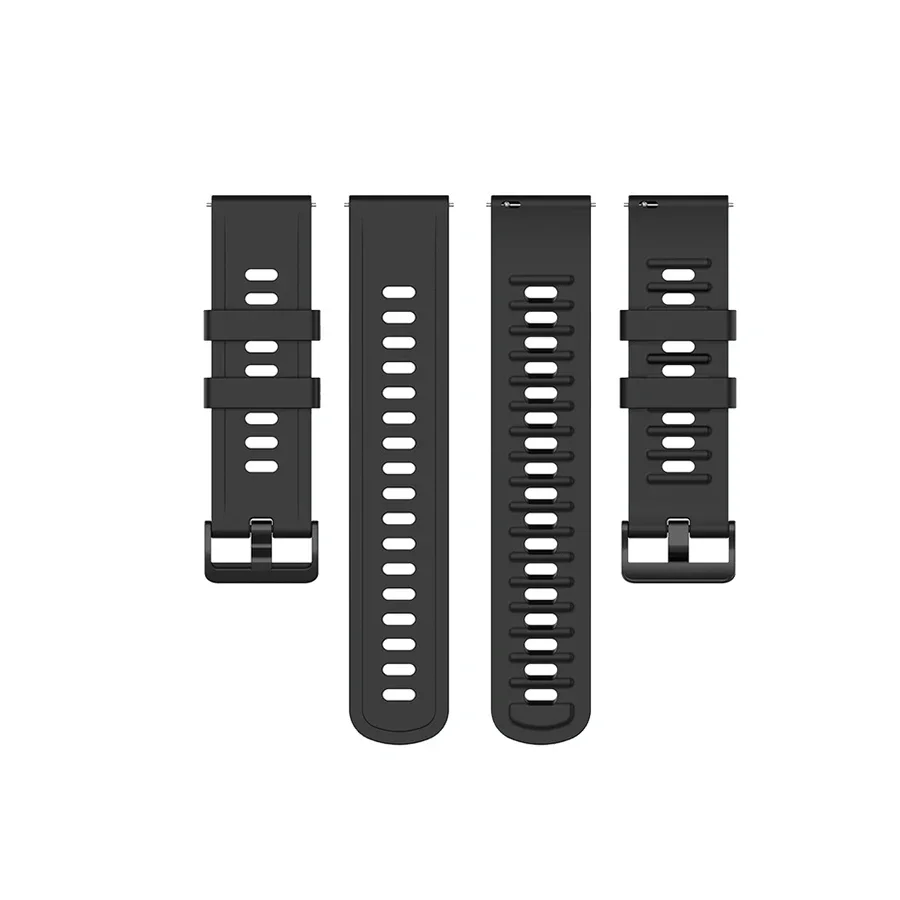 Universal Silicone Sport Watch Strap, 20/22mm - Durable Wrist Band