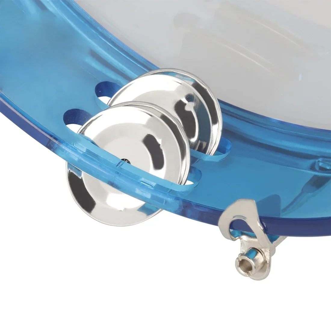 Tambourine Self-Tuning Drums Rattle Jingles Hand Rattle Drum Percussion Musical Instrument Stainless Steel Bell Piece Tunable