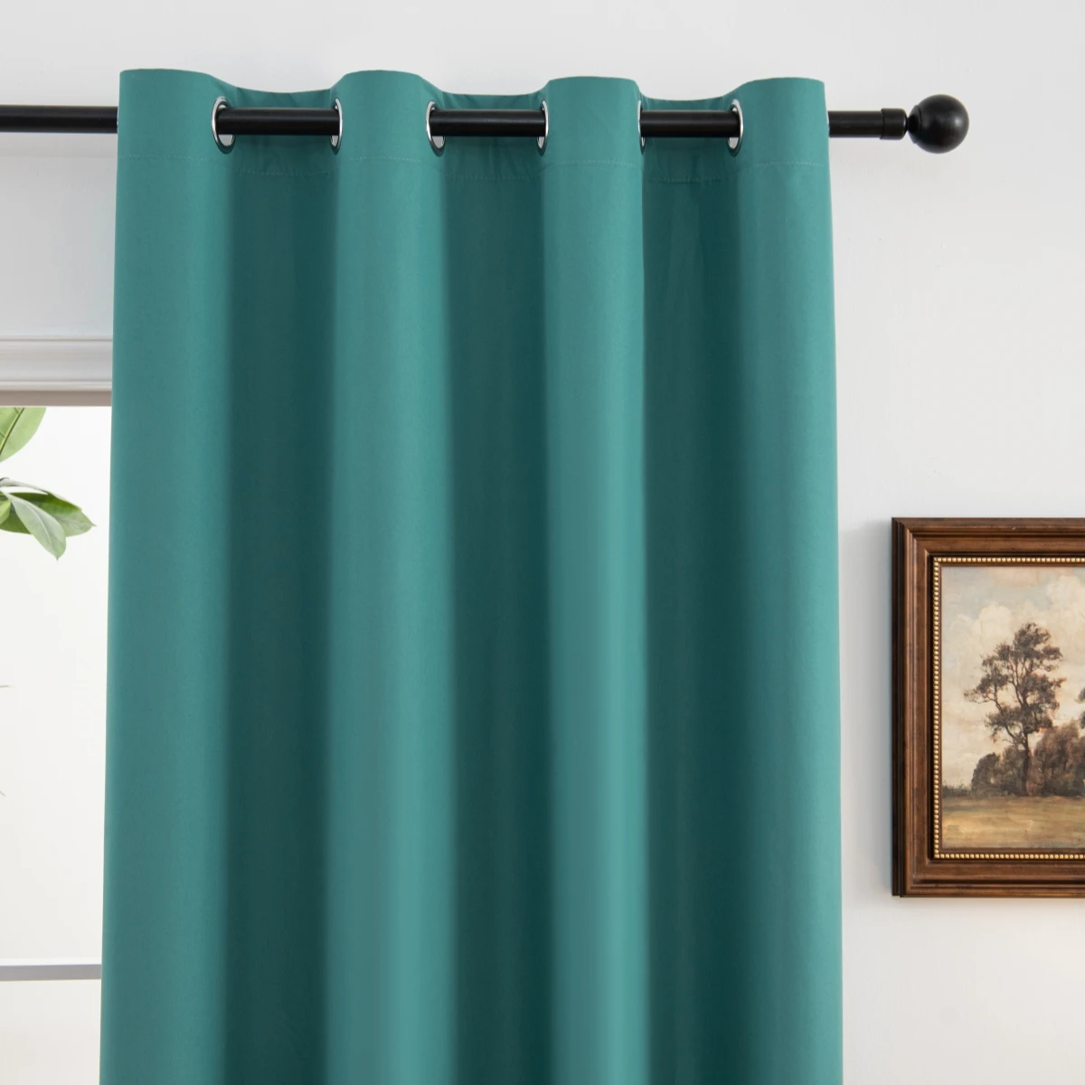 2pcs Solid 100% Blackout Curtain - Curtains for Bedroom and Living Room - UV Protection, Easy Sliding, and Stylish Design 5