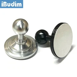 iBudim Universal Car Phone Holder Base Metal 17mm Ball Head Sticker Base for Car Dashboard Mobile Phone Stand GPS Mount