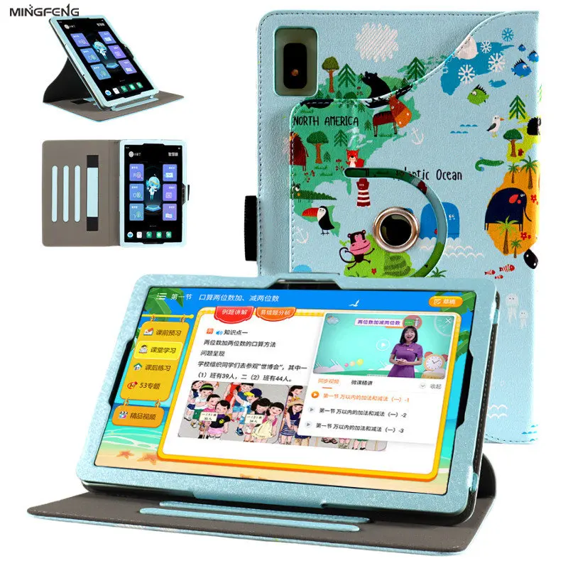 

360 Degree Rotating Cover Case For TCL TAB 10 Neo 10.1" Tablet PC Protective Funda with Hand Strap
