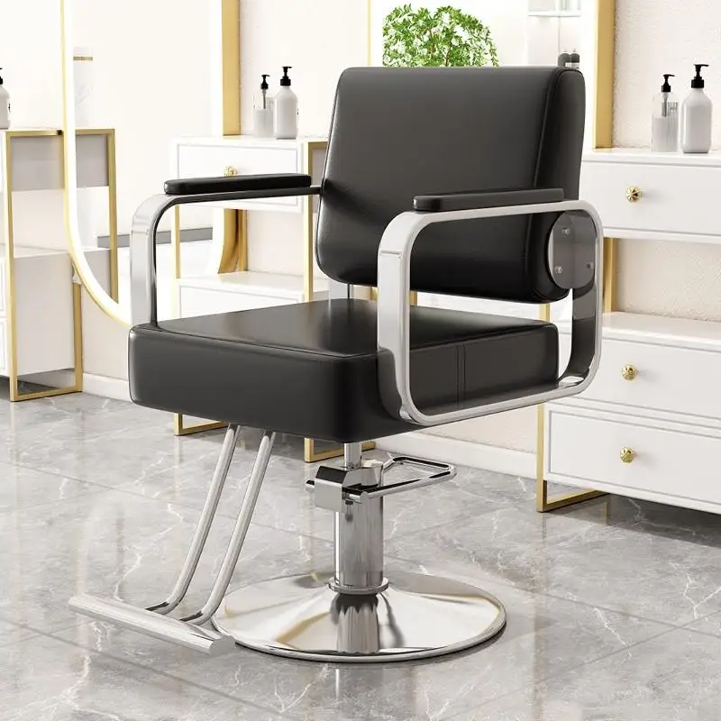 Recliner Barber Chairs Makeup Swivel Hairdressing Stool Esthetician Vanity Chair Aesthetic Silla De Barberia Luxury Furniture comfortable barber chairs metal stool stylist aesthetic makeup chair esthetician cosmetic silla de barbero luxury furniture