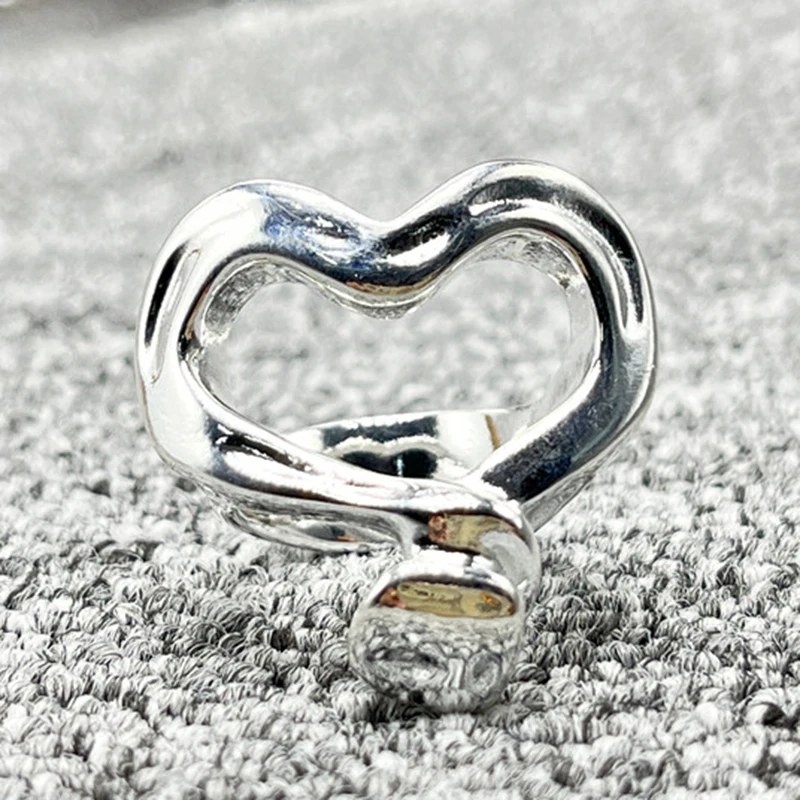 Best Sellers2022 New Fit Fashion Plated 925 Silver Heart Series 14K Gold Charm Ring Niche Jewelry Gifts