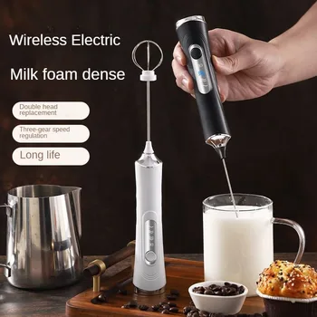USB electric mixer, handheld coffee milk frother, portable 3-speed blender, butter maker, kitchen tool, ingredient mixer 1