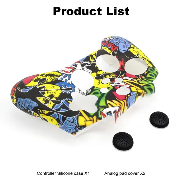 Soft Silicone Case For Xbox Series X S Controller Protective Skin Gamepad Rubber Skin Thumb Grips