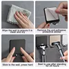 1-15PCS No-Punch Razor Holder Adhesive Razor Storage Hook Bathroom Razor Waterproof Wall Hook Bathroom Shelf Razor Holder 4