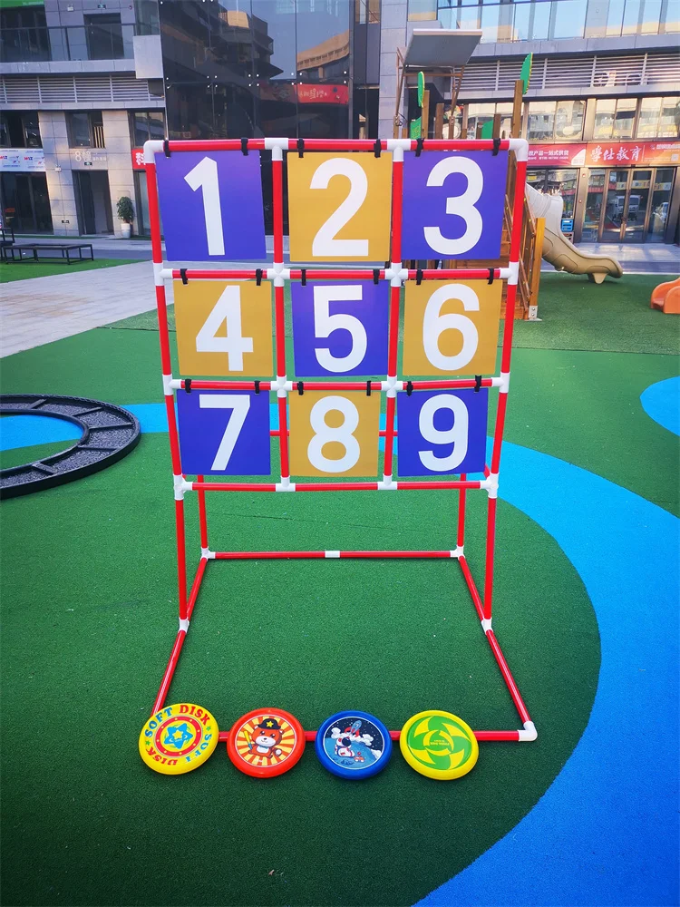 Flying Disc Target Shelf Adult Children Outdoor Sports Game Pvc Number Plate Assembly Frame Parent-child Sports Throwing Game 3