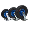 Cart Wheel 8/10 Inch Rubber Universal Wheel Trolley Inflatable Wheel Load 500KG 3