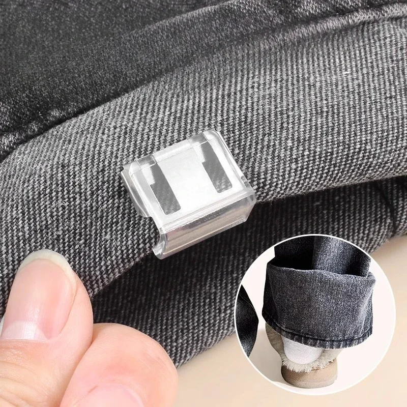 바지 다리 짧게 하기 위한 의류 클립 10/6/4개, 바느질 없이 숨겨진 밑단 고정 장치, 바지가 길이가 길어지는 것을 방지