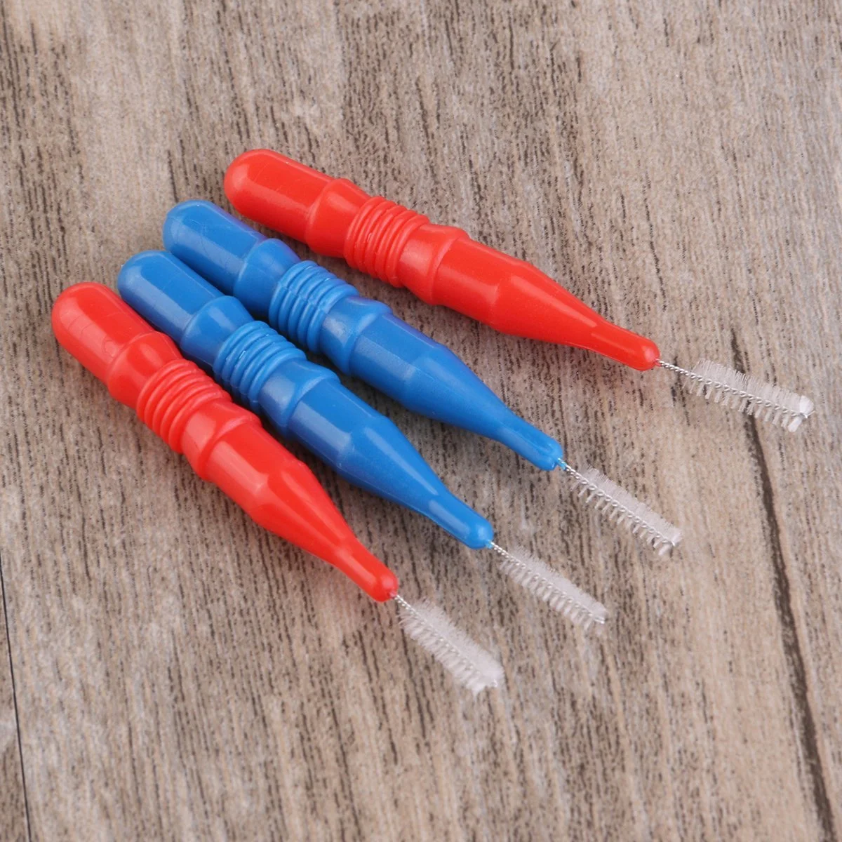 

30 Pcs Interdental Brush Cleaners Food Debris Floss Brush Dental Oral Care Tool (Red/Blue)