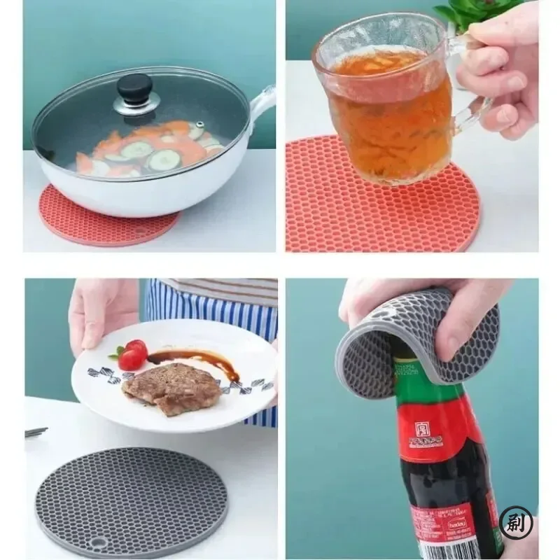 Round Silicone Cup Coaster 4