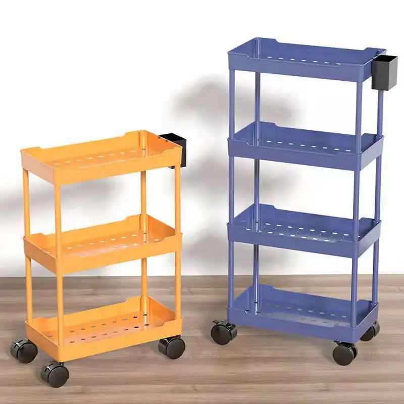 

Multi-storey kitchen rack trolley bedroom storage mobile floor bathroom bathroom vegetable storage rack