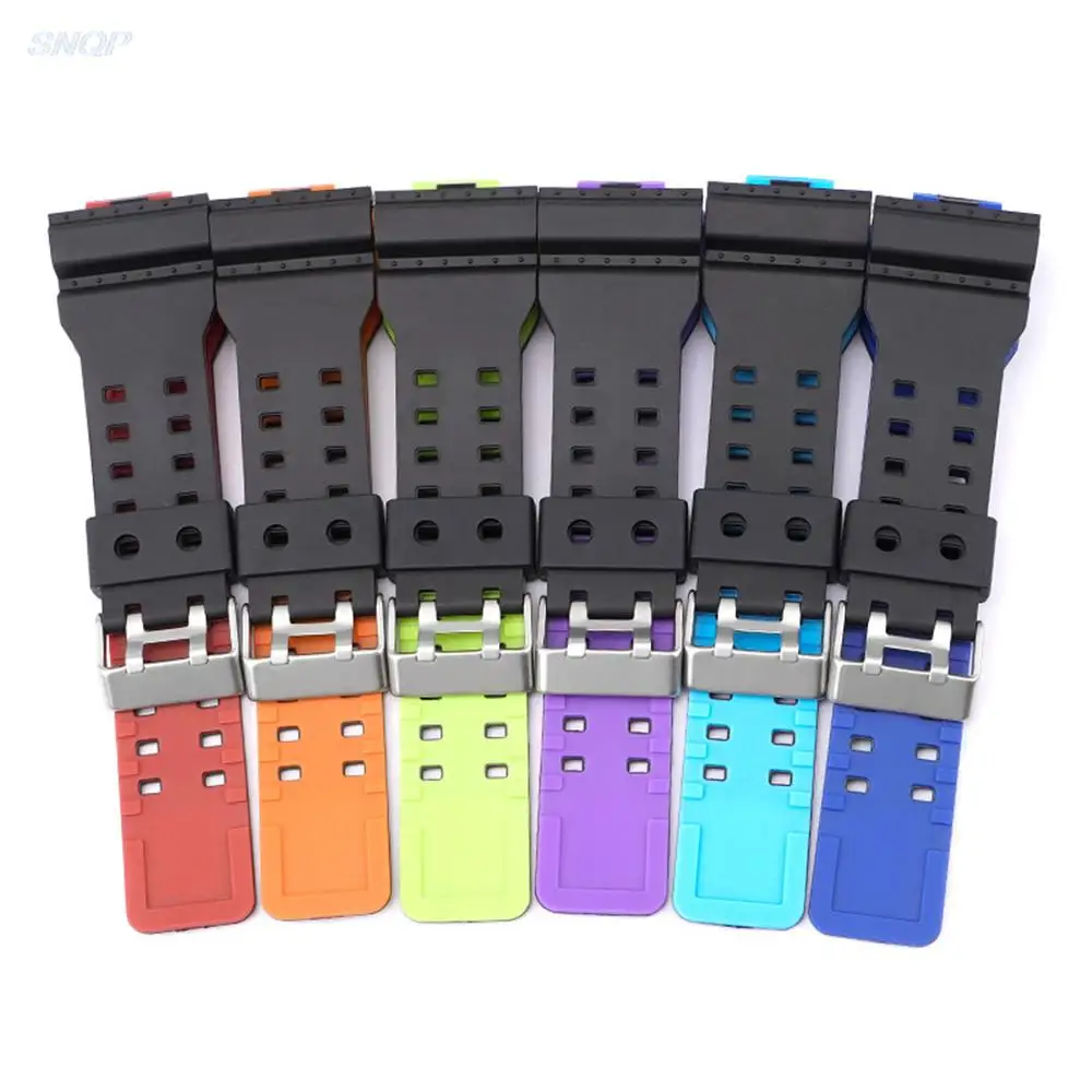 Cinturino Per Casio G-Shock Ga-100/110/120/150/200/300/400/700 Gd-100/110/120 G-8900/Gw-8900 Gls-100 Accessori Per Cinturini In Silicone