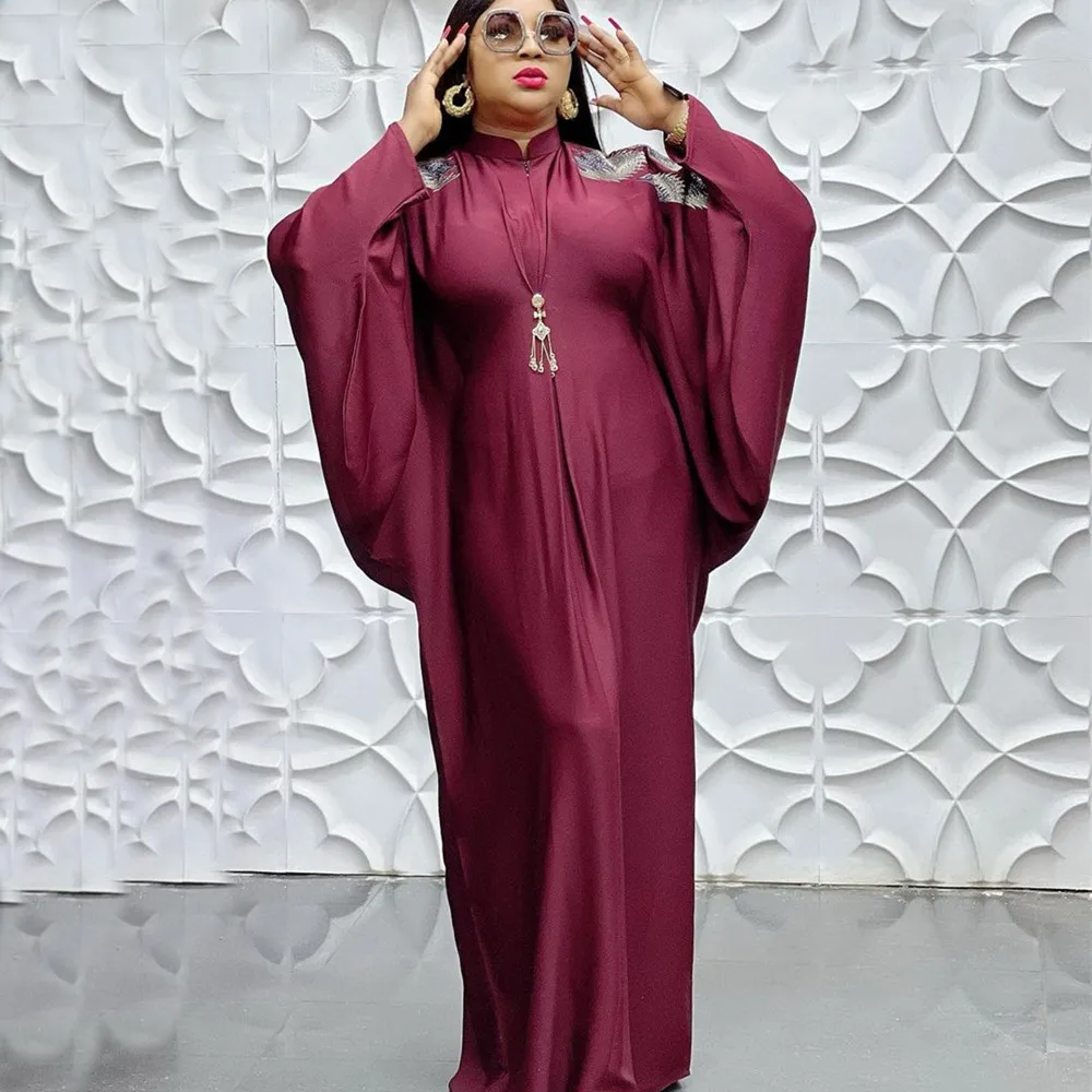 Kaftan Dubai Abaya Turkey Muslim Embroidery Dress Islam Clothing Elegant African Dresses for Women Boubou Robe Djellaba Femme