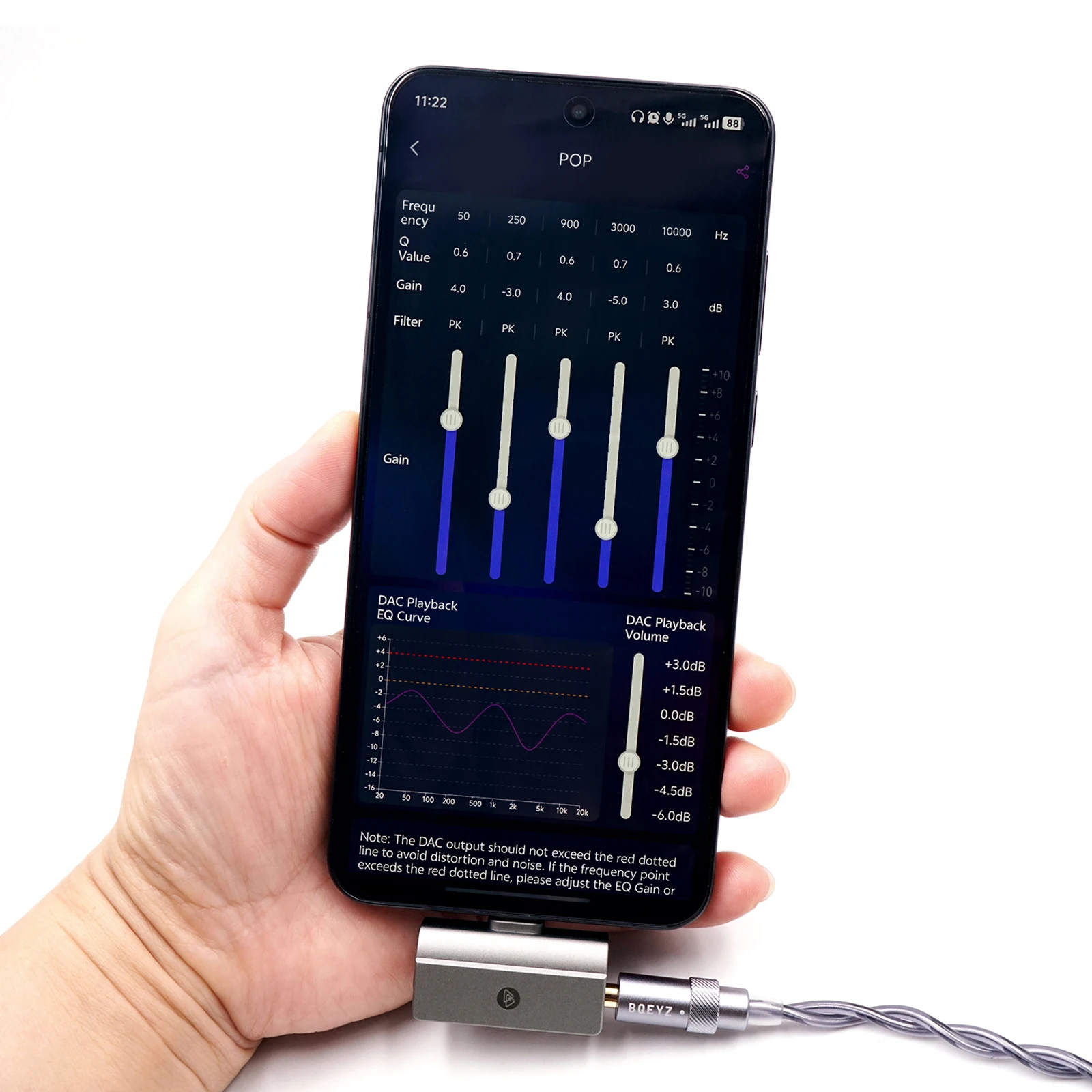 BQEYZ C30 미니 휴대용 DAC 앰프 USB-C 3.5mm + 4.4mm 출력 HiFi 헤드폰 앰프 어댑터 안드로이드 iOS PC