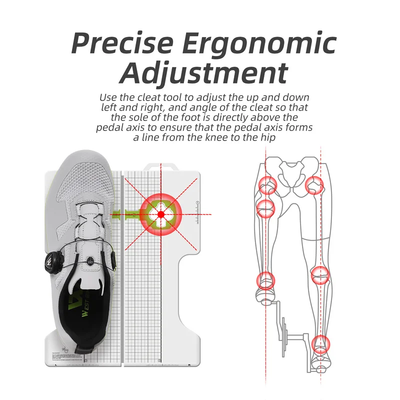 WEST BIKING Bicycle Cleat Adjuster Lightweight Mountain Road Bike Pedal Adjustment Tool For SPD Road Cleat Bike Repair Tool