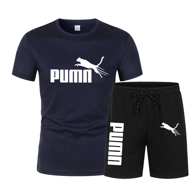 2024 New Summer Fashion Printed Men S Shorts Set Quick Drying Breathable Sports Short Sleeve T.jpg
