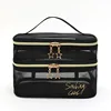 Big Size Double Layer Mesh Makeup Bag Women Cosmetic Bag Organizer Transparent Travel Makeup Wash Bag Beauty Case Toiletry Kit 6