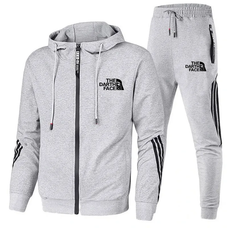 Men's Sets Two Piece Set Tracksuit Casual Zipper Jacket + Pants Harajuku Sport Suit Spring and Autumn Hoodies Sportswear