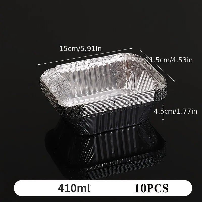 60Pcs Disposable Aluminum Foil Roasting Pan, 400mL BBQ Trays, Baking  Freezing and Storing Aluminum Foil Trays, BBQ Accessories - AliExpress