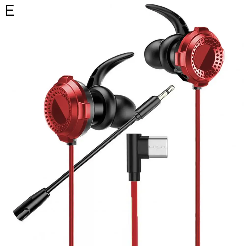 

Practical 3.5mm/Type-C Wired Sports Games Playing Headphone Wired Earphone Anti-falling Music Listening
