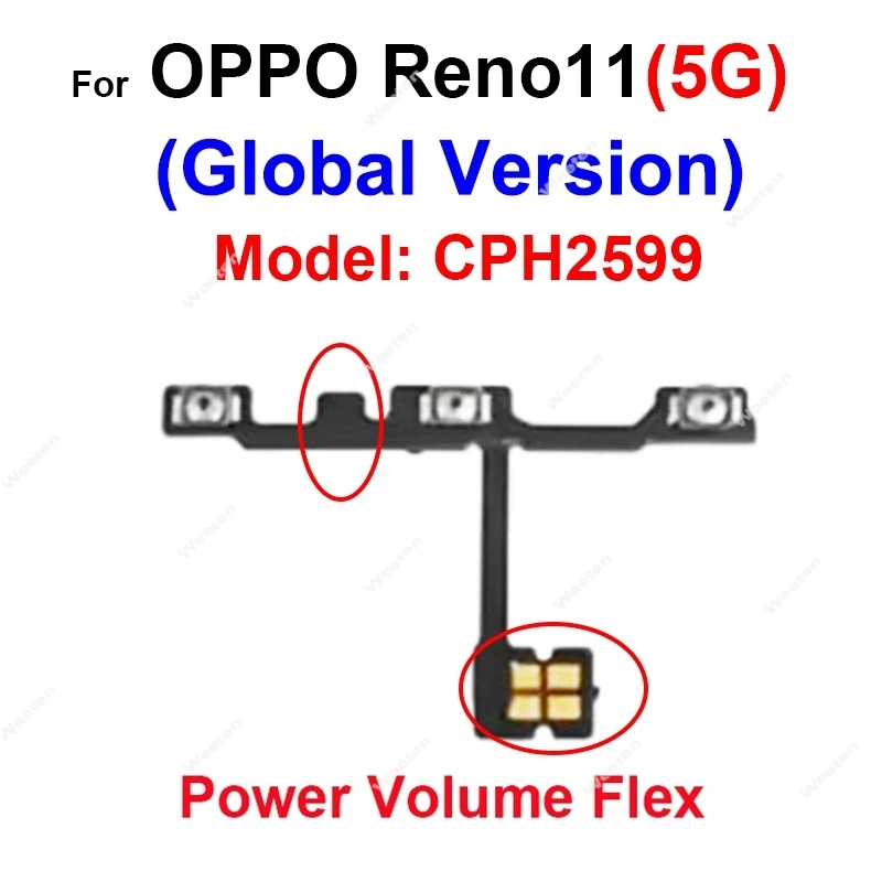 Enhanced Power Volume Key Flex Side Buttons Replacement