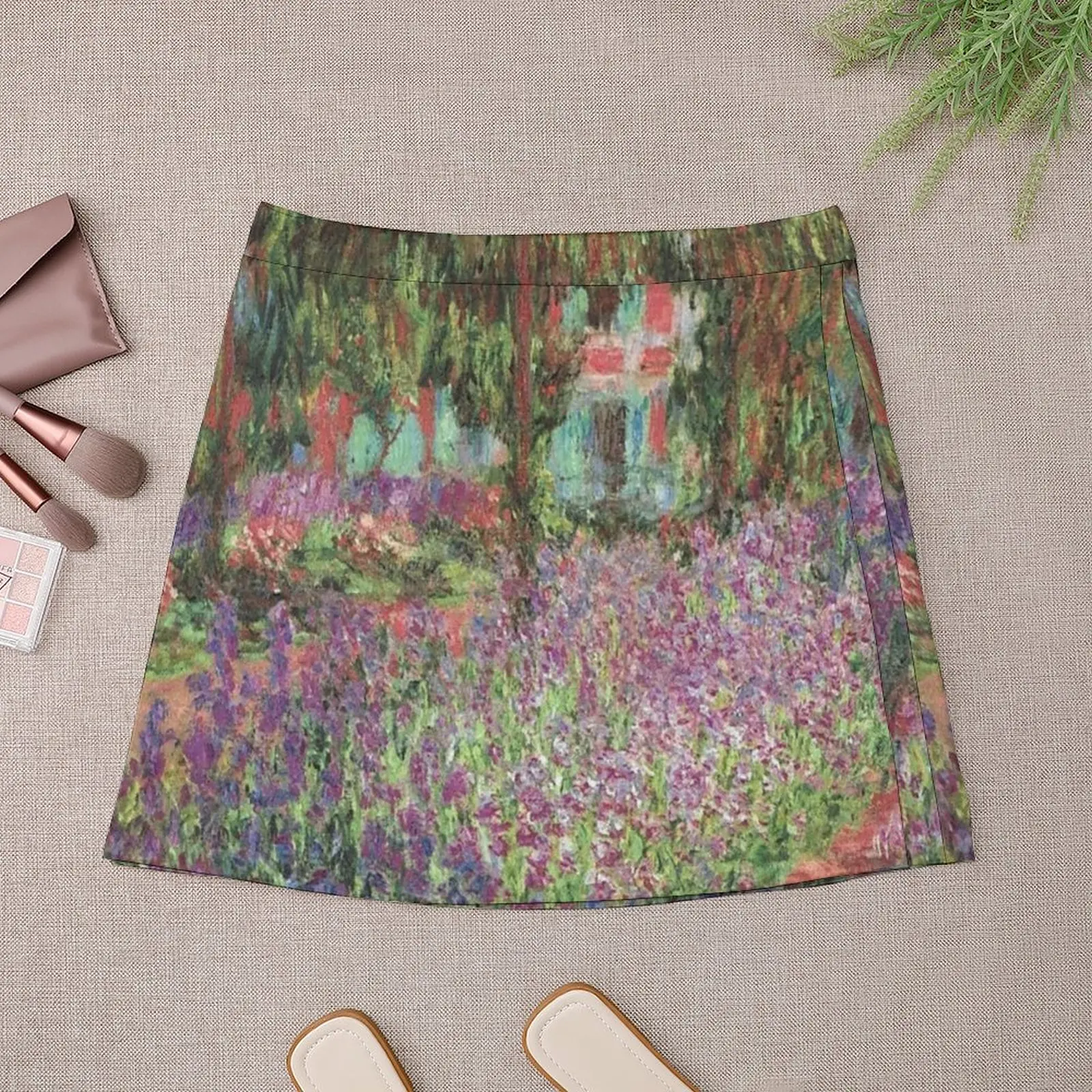 Le Jardin de l'artiste à Giverny(The Artist's Garden at Giverny)- Claude Monet Mini Skirt korean women's clothes new in dresses