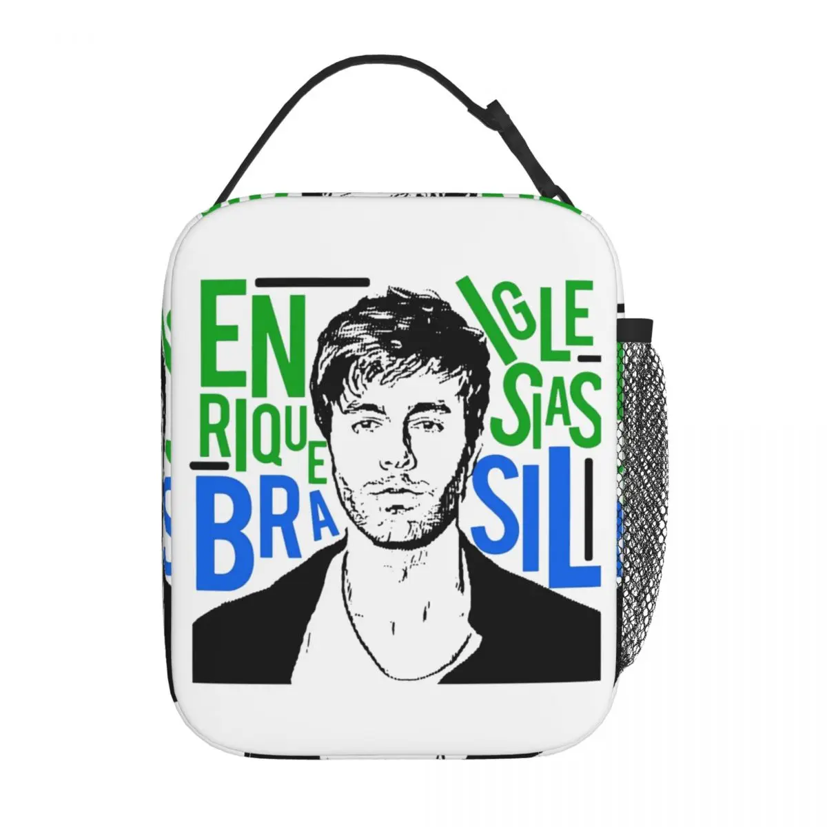 

Lunch Boxes ENRIQUE IGLESIAS Singer Merch Lunch Food Box Fashion Thermal Cooler Bento Box For School