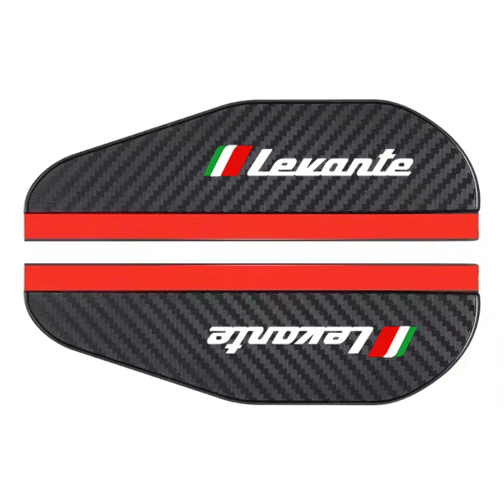 2Pcs Carbon Fiber Car Rearview Mirror Eyebrow Rain Cover For Maserati Ghibli Granturismo Grecale Levante MC20 Quattroporte