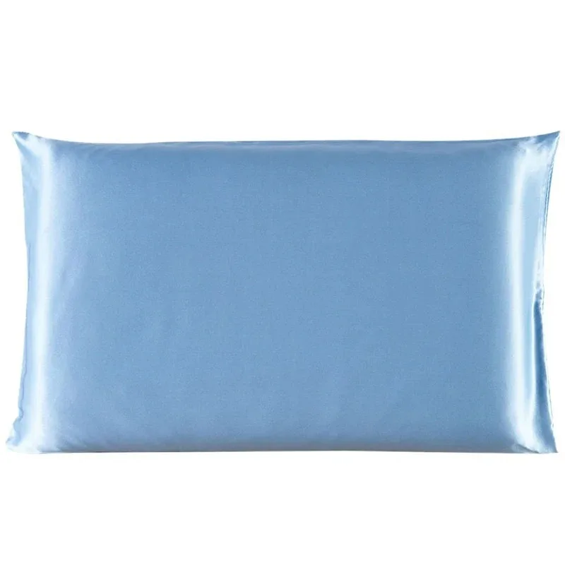 Queen Size Satin Silk Pillowcase Cover Soft Mulberry Square Chair Seat Cushion Home Decor Pillow Cover Plain Design 3